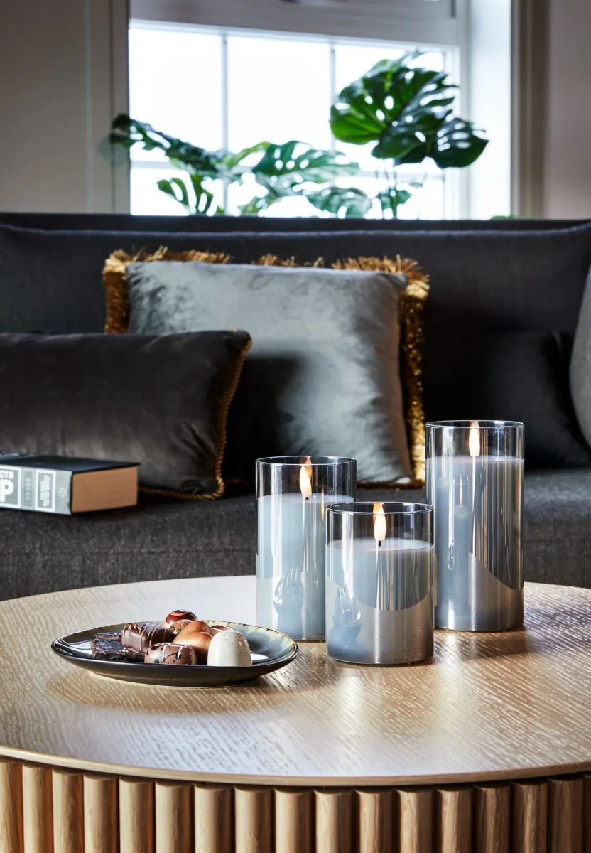 Ambience ljus med glas 10 cm