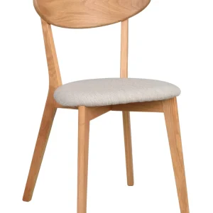 Ami stol ek/grå-beige tyg 2-pack