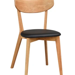 Ami stol ek/svart konstläder tyg 2-pack