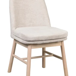 Amesbury stol tyg ljusbeige/vitpigmenterad ek 2-pack