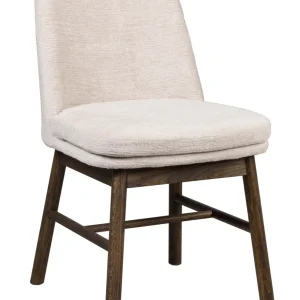 Amesbury stol tyg ljusbeige/brun ek 2-pack