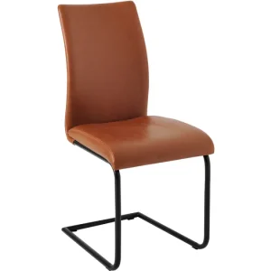 Lina matstol ljusbrun vintage PU 4-pack