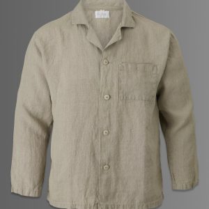 Linneskjorta overshirt unisex natur