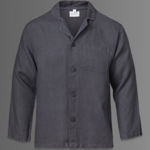 Linneskjorta overshirt unisex granitgrå