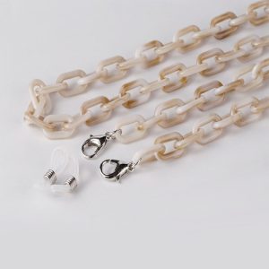 Glasögonkedja beige