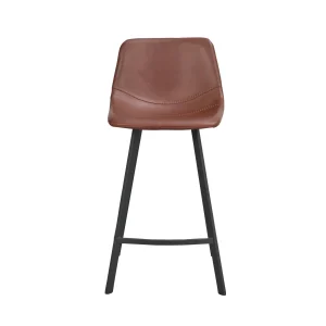 Auburn barstol svarta metall ben